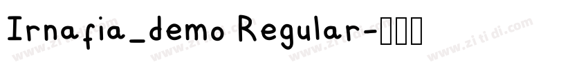 Irnafia_demo Regular字体转换